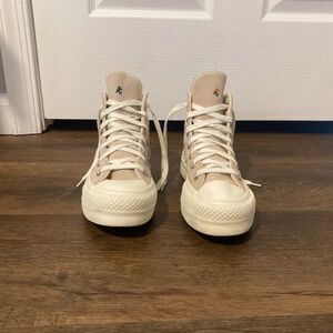 Converse High-Top Beige Sneakers
